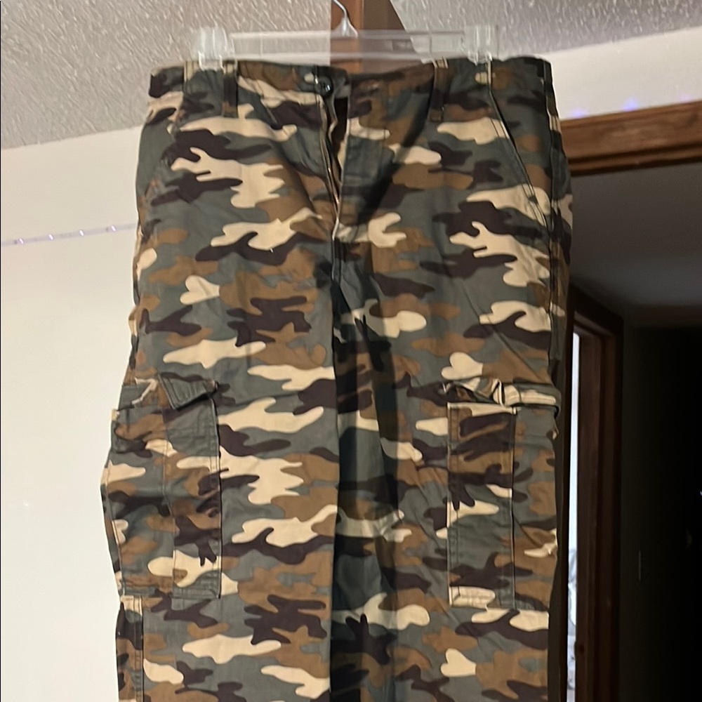 Target Camouflage Wide Leg Jeans